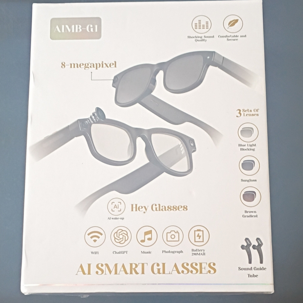AIMB-G1 AI Smart Glasses with 8-Megapixel Camera